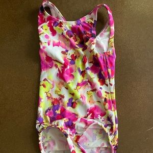 Snowflake Designs Gymnastics Leotard - Print Watercolor - Size Small